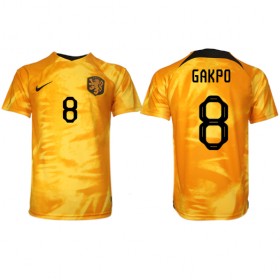 Herren Fußballbekleidung Niederlande Cody Gakpo #8 Heimtrikot WM 2022 Kurzarm